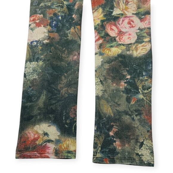 Haute Hippie Washed Floral Skinny Jeans SIZE 27 Low Mid Rise Distressed Denim - Picture 9 of 9